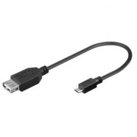 CAVO ADATTATORE USB A F - MICRO USB M 0,20cm