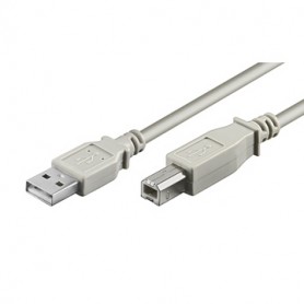 CAVO USB 2.0 TIPO A/B M/M 3 mt GRIGIO/NERO