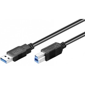 CAVO USB 3.0 TIPO A/B M/M 5mt NERO