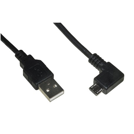 CAVO USB 2.0 TIPO AM/B Micro 2mt ANGOLATO
