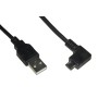 CAVO USB 2.0 TIPO AM/B Micro 2mt ANGOLATO