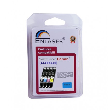 INK ENLASER COMP. CANON CLI-551XL CY