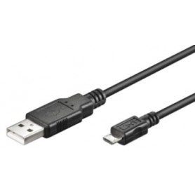 CAVO USB 2.0 TIPO AM/B Micro 1mt In Rame